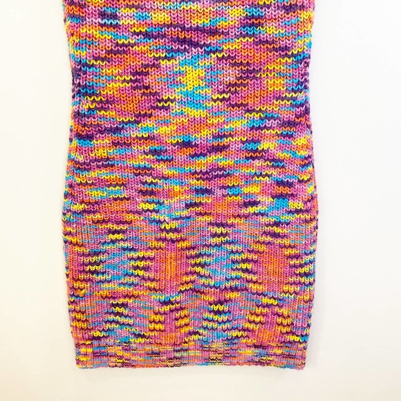 Staud Gardenia Mini Knit Dress xl colorful Barbie - Picture 11 of 12